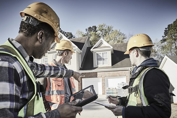 Contractors planning their next job using Job Nimbus